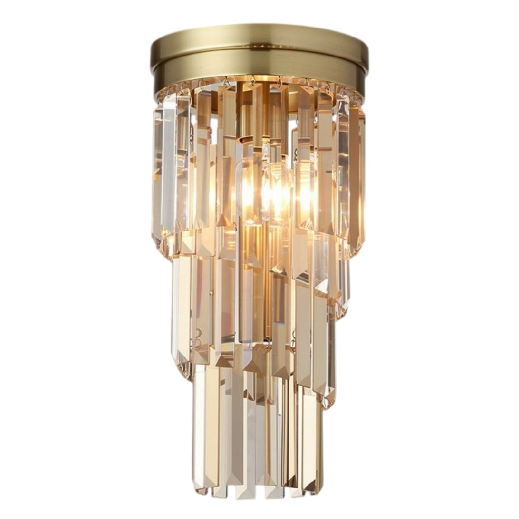 **Technische titel in het Nederlands: Moderne wandlamp met kristallen accenten**